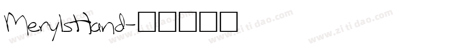 MerylsHand字体转换
