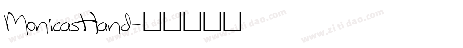 MonicasHand字体转换
