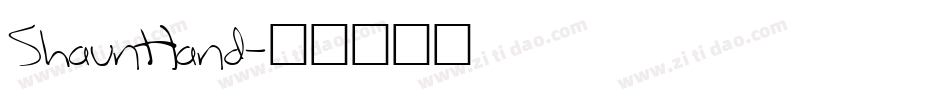 ShaunHand字体转换