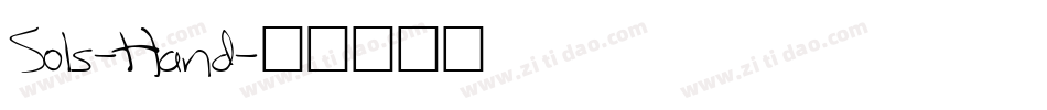 Sols-Hand字体转换