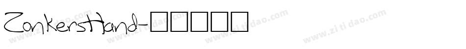 ZonkersHand字体转换