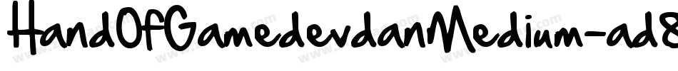 HandOfGamedevdanMedium-ad8o字体转换