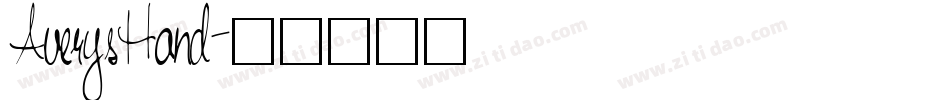 AverysHand字体转换