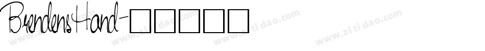 BrendensHand字体转换