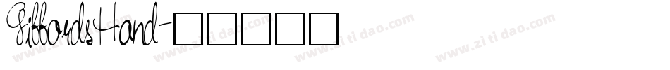 GiffordsHand字体转换