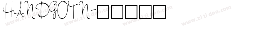 HANDGOTN字体转换