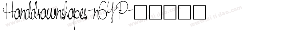 Handdrawnshapes-n6YP字体转换