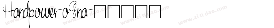 Handpower-oGna字体转换