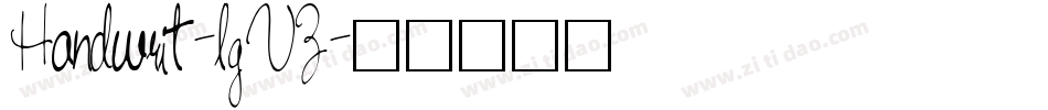 Handwrit-lgVZ字体转换