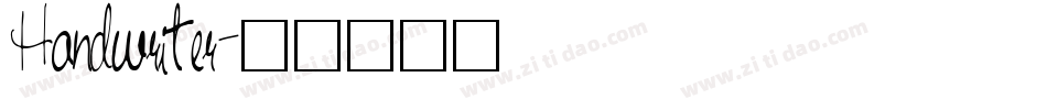 Handwriter字体转换
