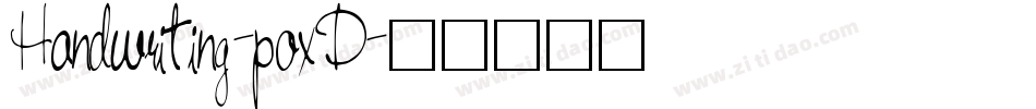 Handwriting-poxD字体转换