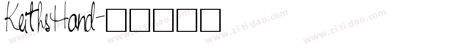 KeithsHand字体转换