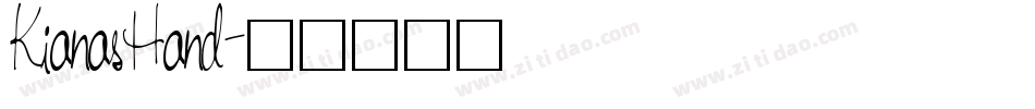 KianasHand字体转换