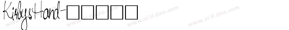KirbysHand字体转换
