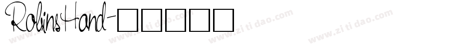 RobinsHand字体转换