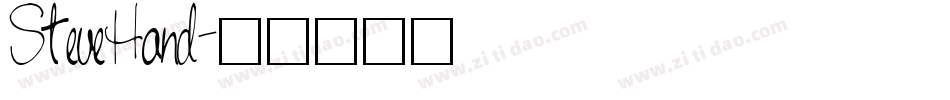 SteveHand字体转换