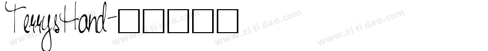 TerrysHand字体转换
