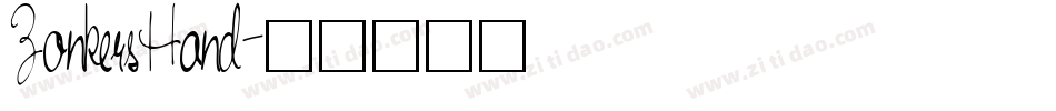 ZonkersHand字体转换