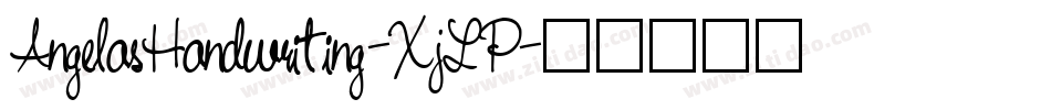 AngelasHandwriting-XjLP字体转换