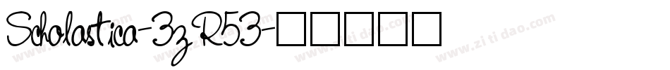Scholastica-3zR53字体转换