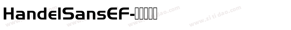 HandelSansEF字体转换