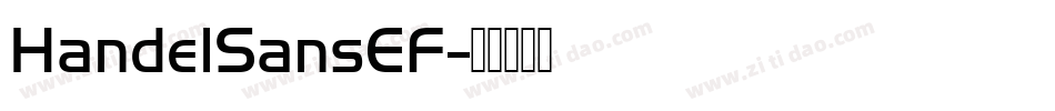 HandelSansEF字体转换