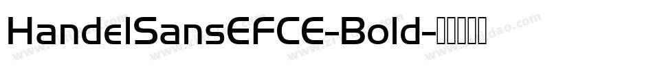 HandelSansEFCE-Bold字体转换