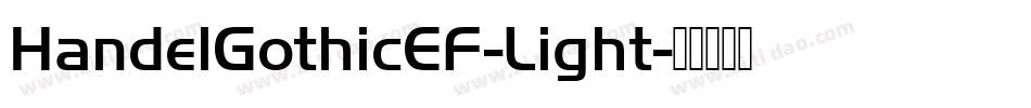 HandelGothicEF-Light字体转换