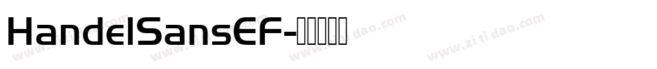 HandelSansEF字体转换