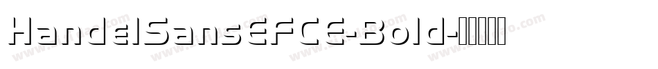 HandelSansEFCE-Bold字体转换