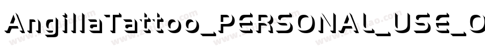 AngillaTattoo_PERSONAL_USE_ONLY字体转换