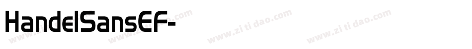 HandelSansEF字体转换