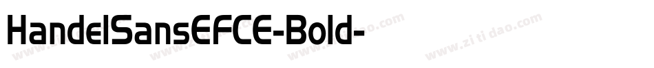 HandelSansEFCE-Bold字体转换