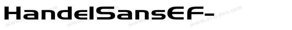 HandelSansEF字体转换