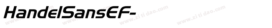 HandelSansEF字体转换