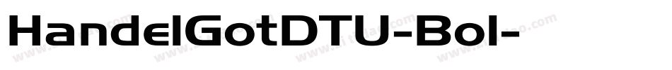 HandelGotDTU-Bol字体转换