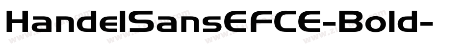 HandelSansEFCE-Bold字体转换