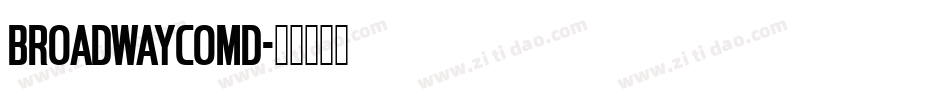 BroadwayComD字体转换