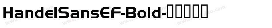 HandelSansEF-Bold字体转换
