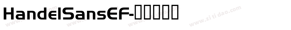 HandelSansEF字体转换