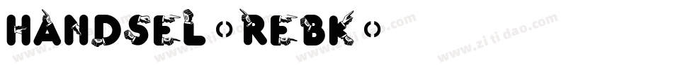 Handsel-rEBK字体转换