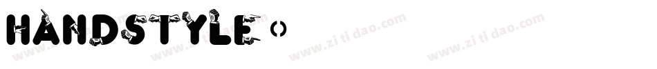 handstyle字体转换