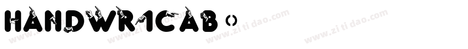 handwr1cab字体转换