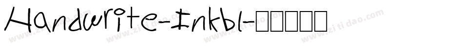 Handwrite-Inkbl字体转换