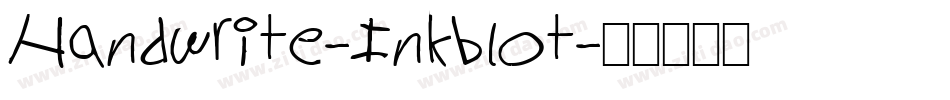Handwrite-Inkblot字体转换