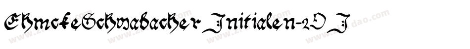 EhmckeSchwabacherInitialen-2OJ3字体转换