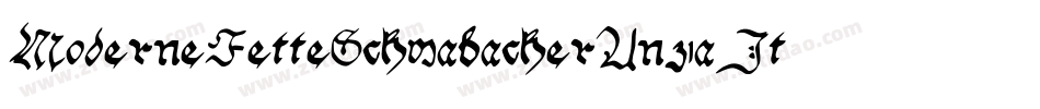 ModerneFetteSchwabacherUnz1aItalic-MOjv字体转换