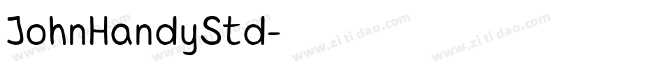 JohnHandyStd字体转换
