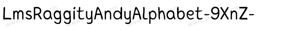 LmsRaggityAndyAlphabet-9XnZ字体转换