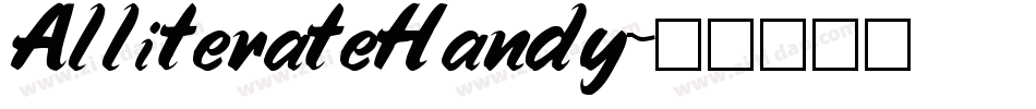 AlliterateHandy字体转换